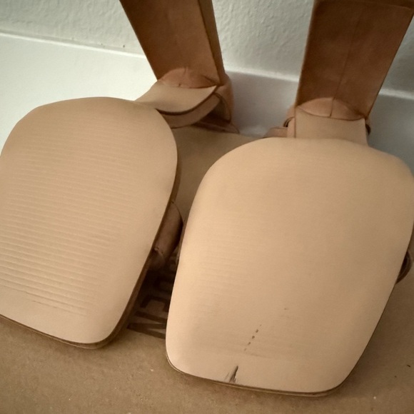 Steve Madden Tiaa Ankle Strap Block Heel Sandals - Size 10 - Camel Nubuck - NWB - Picture 12 of 13